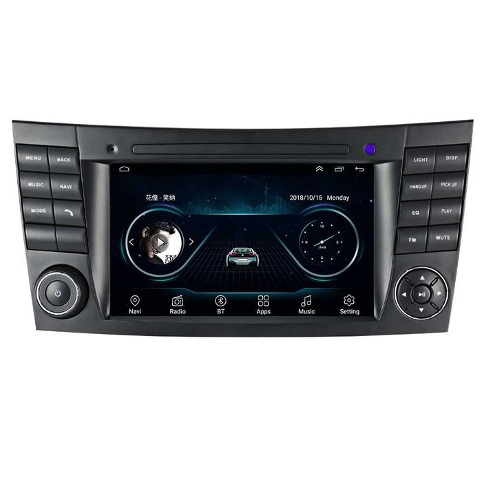 Navigatie Mercedes W211 E200 Android 12 Carplay  1/8 GB + CAMERA