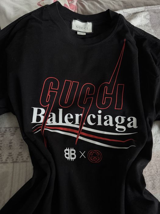 Tricou Gucci x Balenciaga