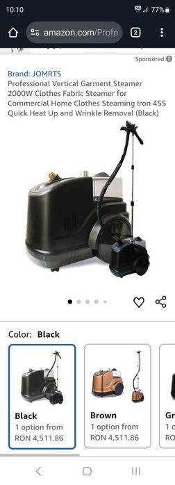 Aparat profesional de călcat și curățat haine