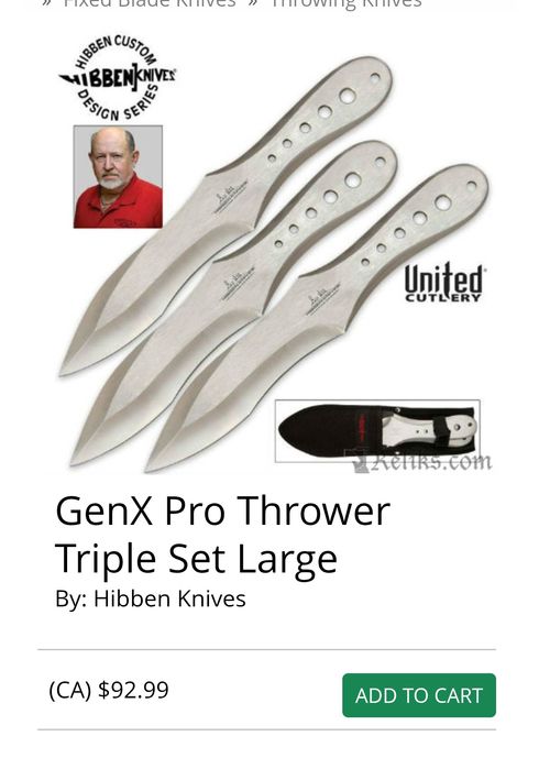 Супер  ножи для метания Gil Hibben