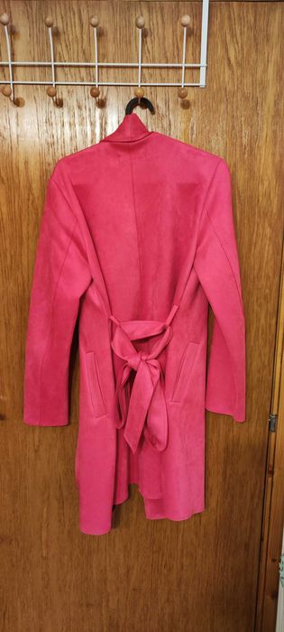 Розово есенно/ пролетно Палто с колан