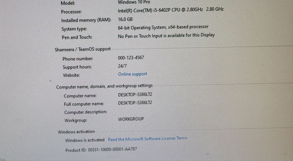 Pc IntelCore Skylake I5 6402p, 16gb ram, 1tb hdd