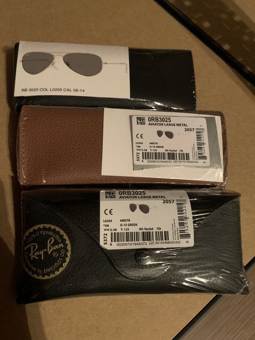 Ochelari AVIATOR large metal sigilați RB3025 - L0205)