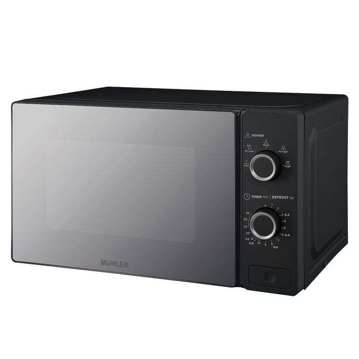 Нова черна микровълнова фурна Muhler 20 литра