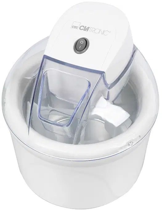 Машина за сладолед Clatronic ICM 3764, Капацитет 1500 ml, 12 W, Бял