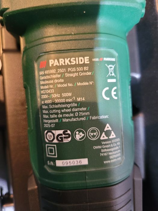 Прав шлайф Parkside PGS 500 B2