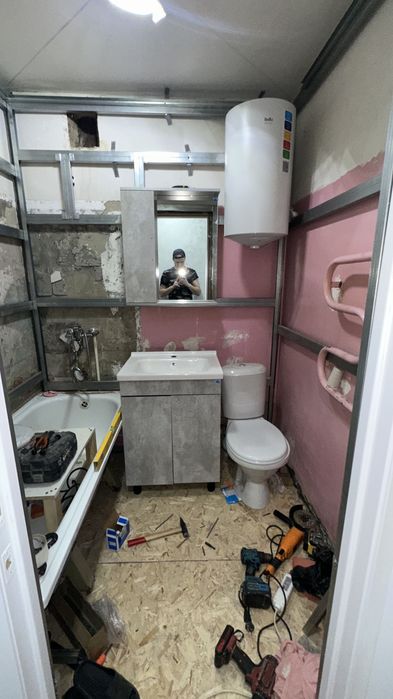 Ремонт ванной декор панелью !