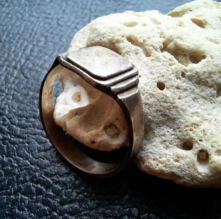 Стар винтидж сребърен пръстен - унисекс,ръчна изработка!