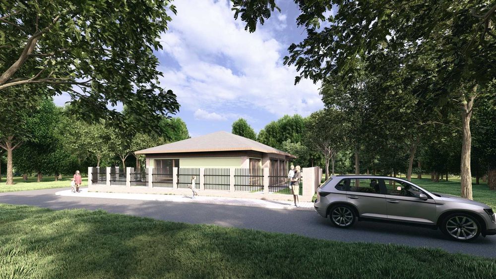 Проект за монолитна еднофамилна къща 164 кв.м.- Четирилистна Детелина