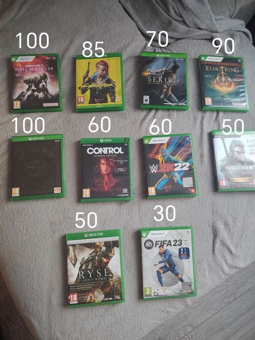 Sekiro , cyberpunk  , elden ring , control xbox one series s x