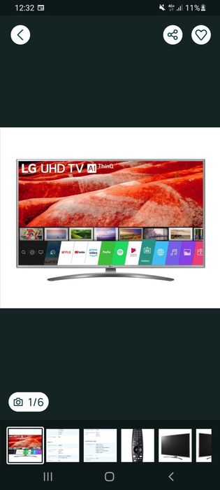 LG 43UM7600PLB Led TV