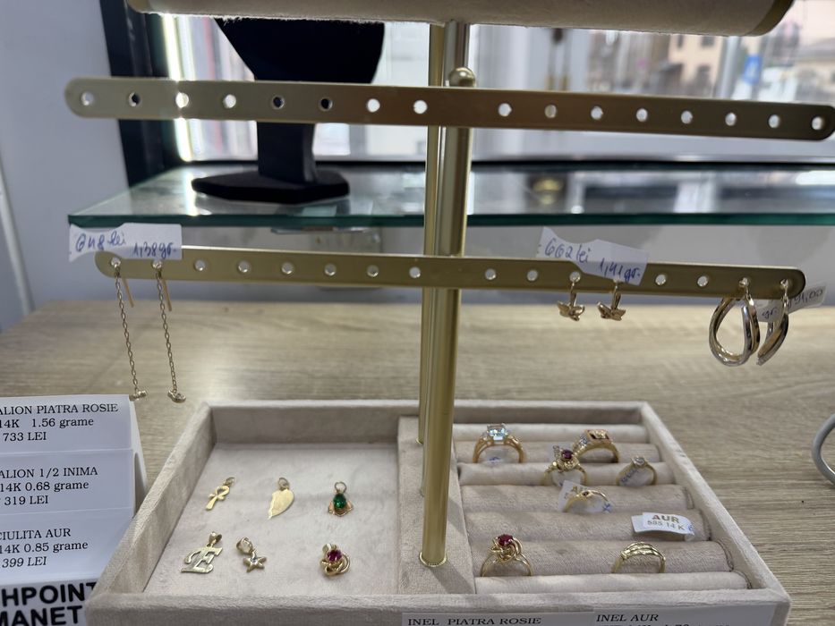 Bijuterii aur 14 K 450 lei gramul