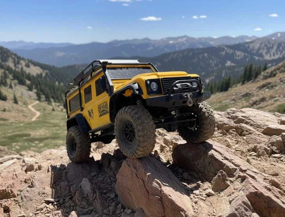 Огромен 47см 1:10 RC Land Rover Defender 110 Хоби Модел Джип Бъги 4x4