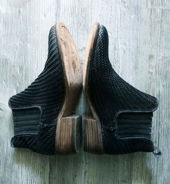 Ghete piele, culoare neagră, măr.38
