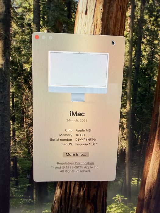 iMac 24 Apple M3 16GB Ram 256GB Retina 4.5k