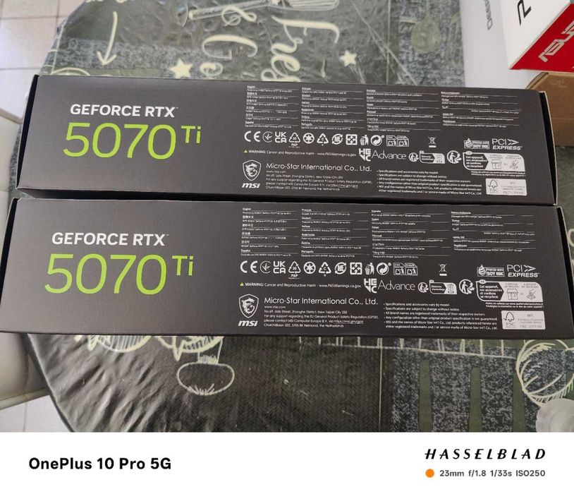 Продавам Чисто нова видео карти MSI RtX 5070 ti 16g Shadow 3x OC