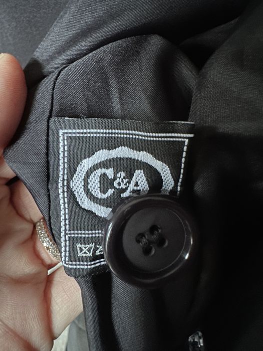 Vand palton lana negru C&A marimea M