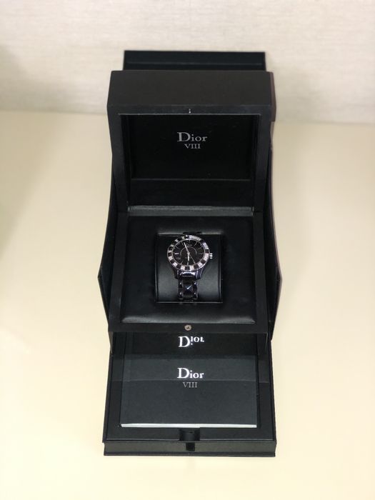 Часы Dior оригинал бриллианты сталь керамика
