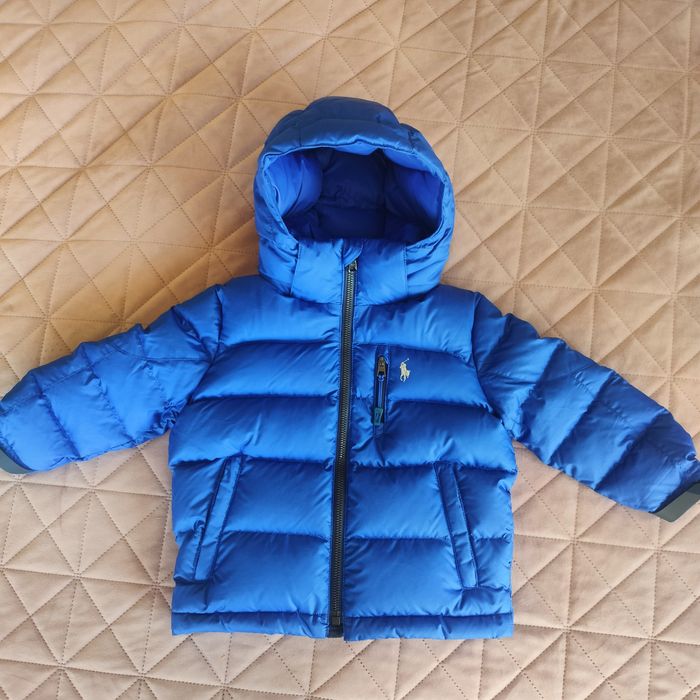 НОВО Ralph Lauren Polo пухено яке с качулка, размер 2 години, оригинал