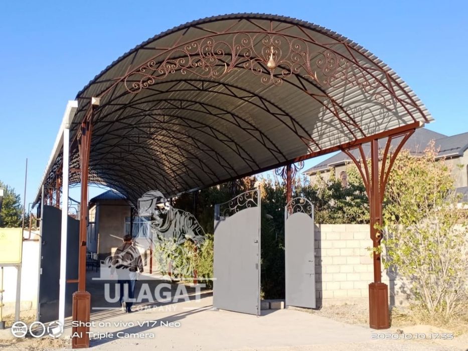 Ангар, навес, перила, качеля, ограждение