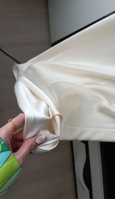 Fusta midi satinata Zara noua cu eticheta