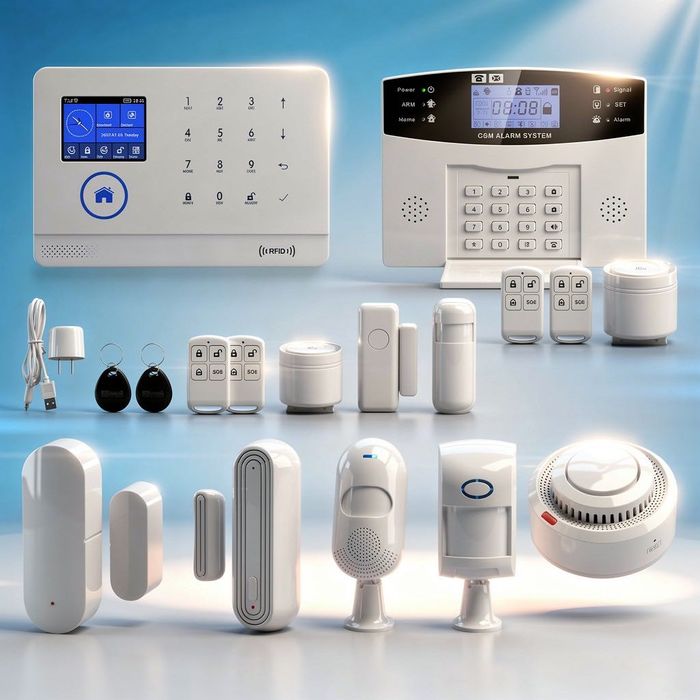 Сигнализация комплект для квартиры дома датчик дыма открытия движения