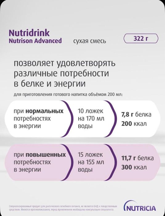 Питание лечебное