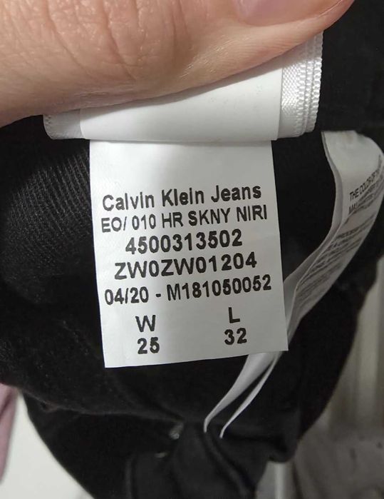 Дънки Calvin Klein Jeans - high rise skinny, W25 x L32