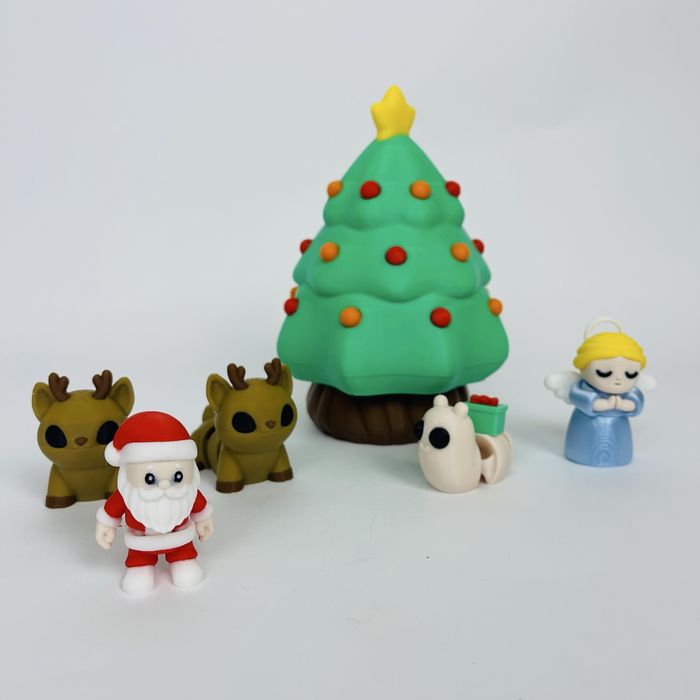 Коледни празнични комплекти с подвижни фигурки