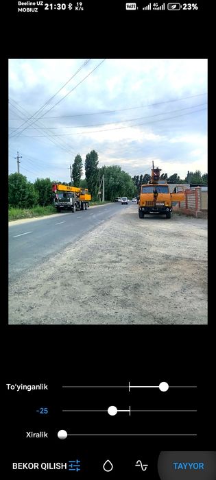 Avtokran xizmati usluga