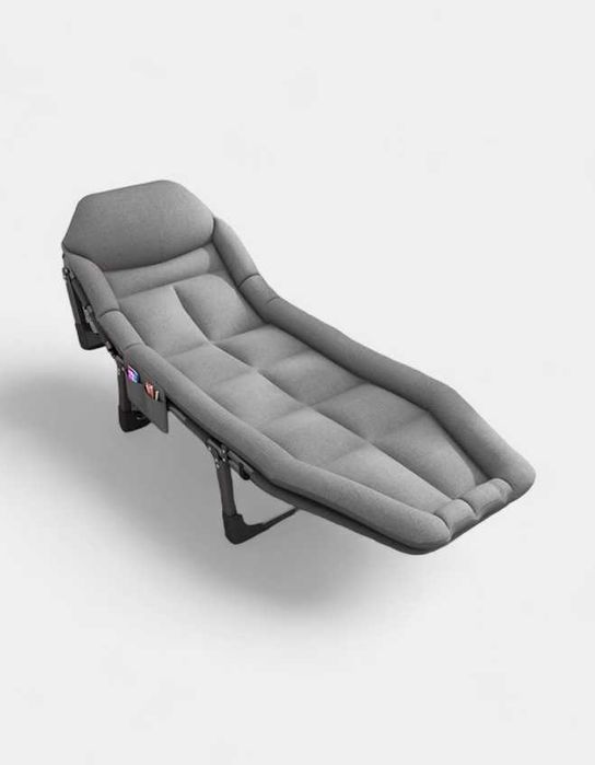 Раскладушка с матрасом+шезлонг-190х64х35 см. Доставка бесплатно