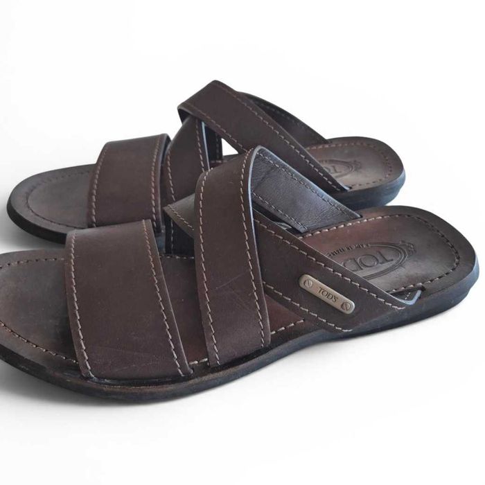 Оригинални кожени сандали / чехли Tod's (Тодс) 43 р– Естествена кожа