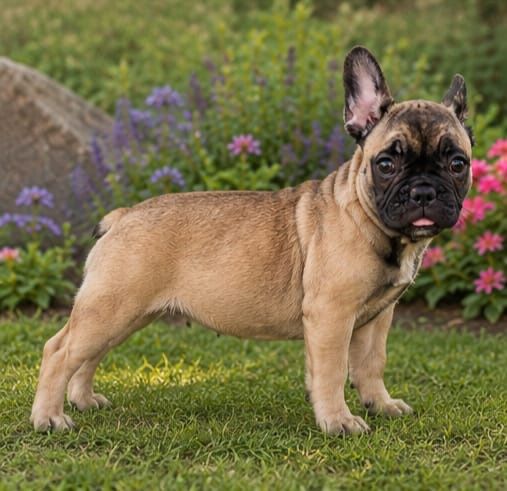 Fetita pui de Bulldog Francez