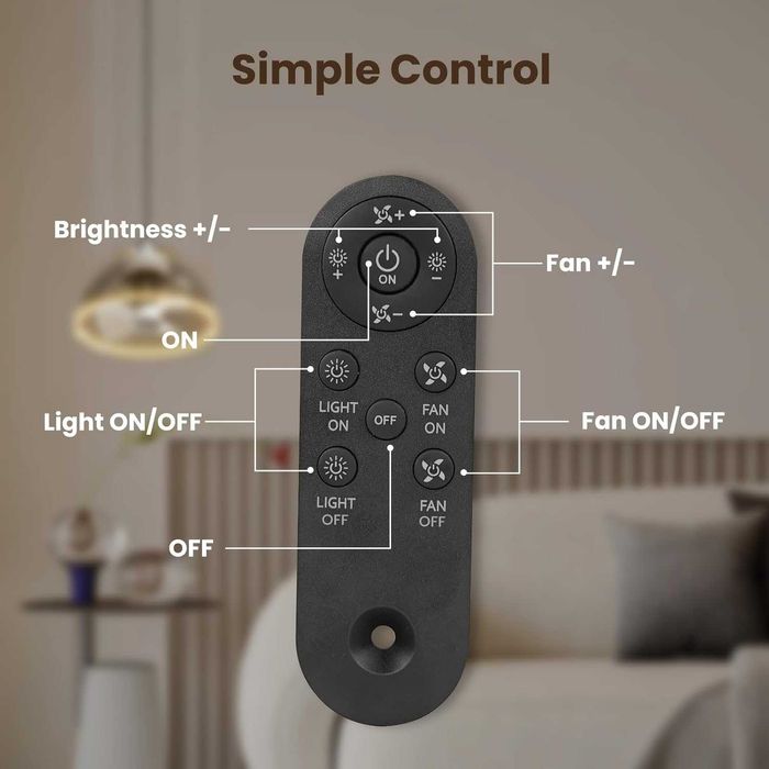 аванни вентилатори ZOTOYI E27 с осветление