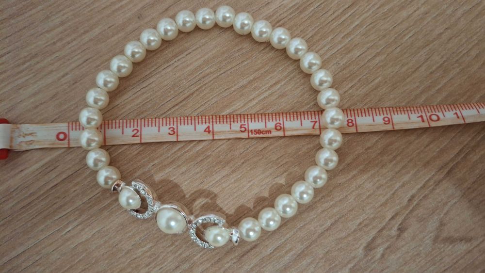 Перли комплект колие и гривна