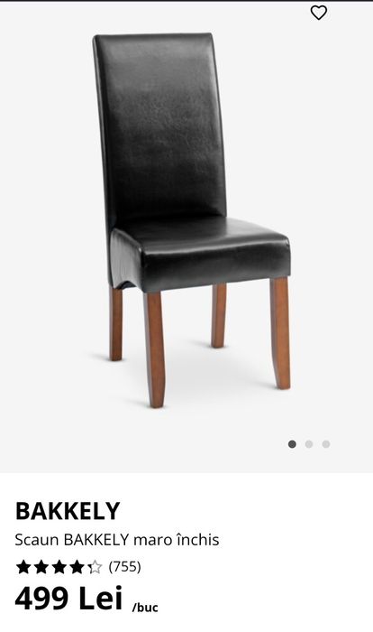 8buc scaune imitație piele jysk Bakkely