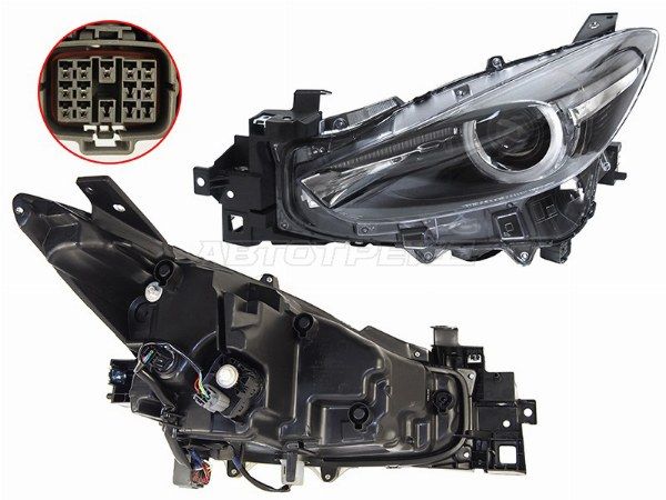 Фара Mazda Axela