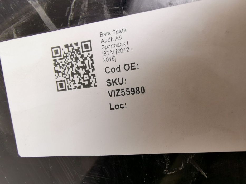 Bara Spate Audi A5 Sportback I [8TA] 2012 2013 2014 2015 2016 Original