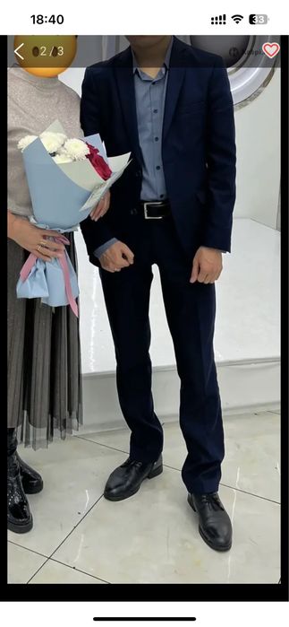 Костюм мужской синий