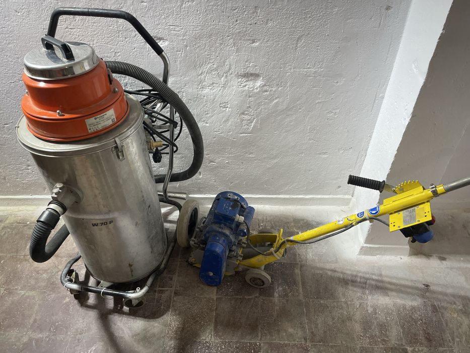 Husqvarna w70p + masina slefuit beton