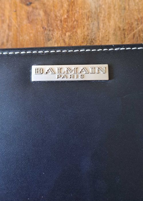 химикалка, органайзер и ключодържател кожени Balmain Paris комплект