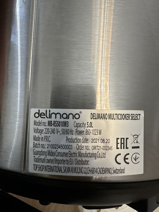 Multicooker Delimano Select 5L – stare bună