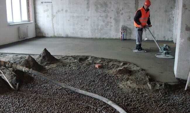 Стяжка пола Полусухая стяжка пола Ровный пол за 1 день