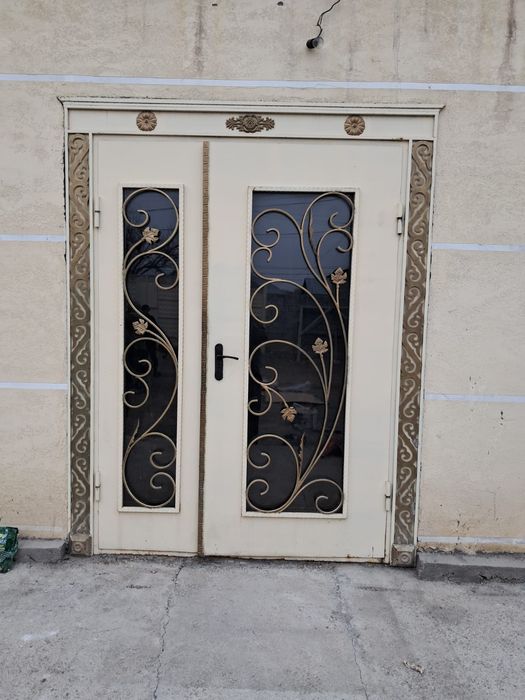 Железный наружный дверь