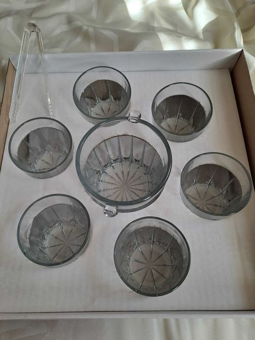 Set pahare pentru whisky din sticla transparenta - NOU