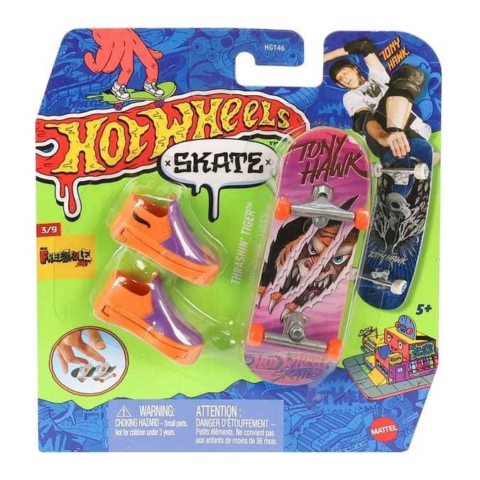 Скейтборд за пръсти Hot Wheels - Tic-Tac Towed