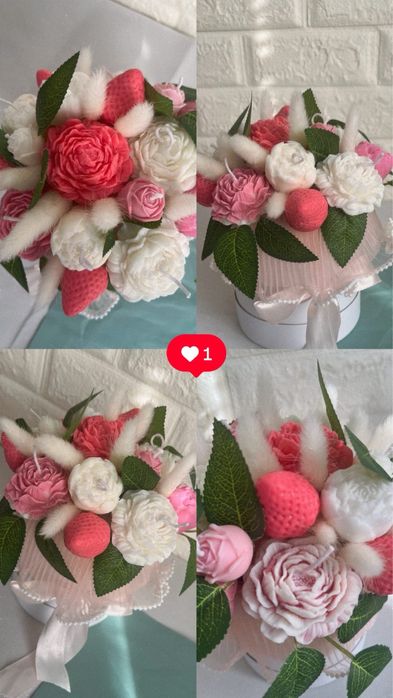 Букет из мыла ручной работы