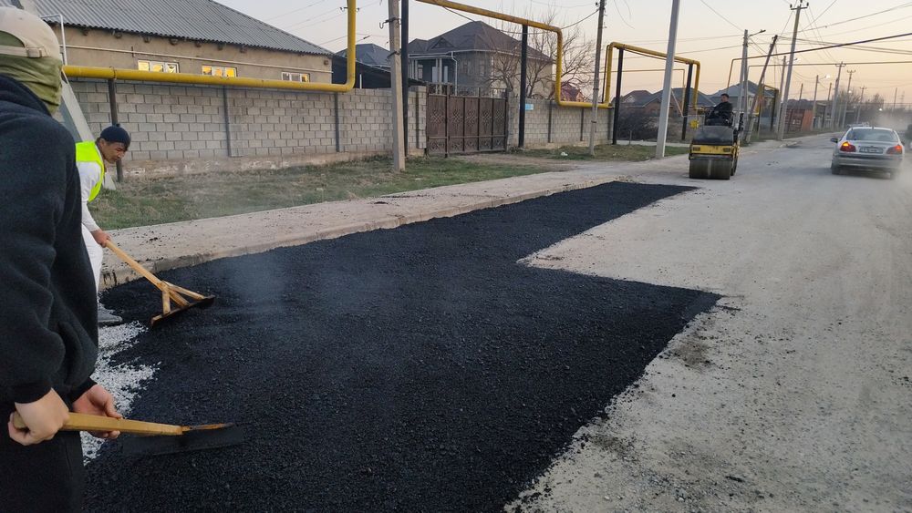 Асфальт укладка  асфальтирвание