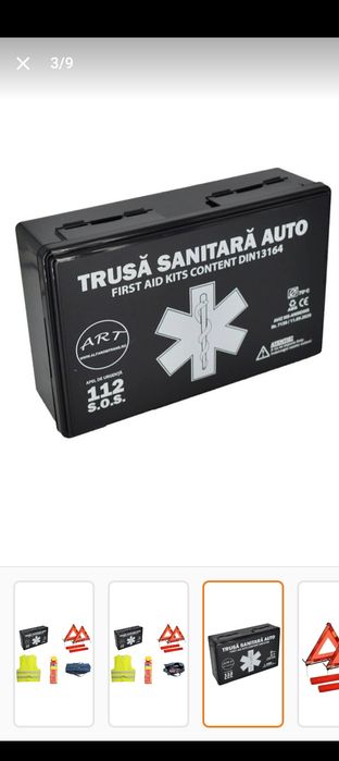 Set trusa medicala ,stingator incendii