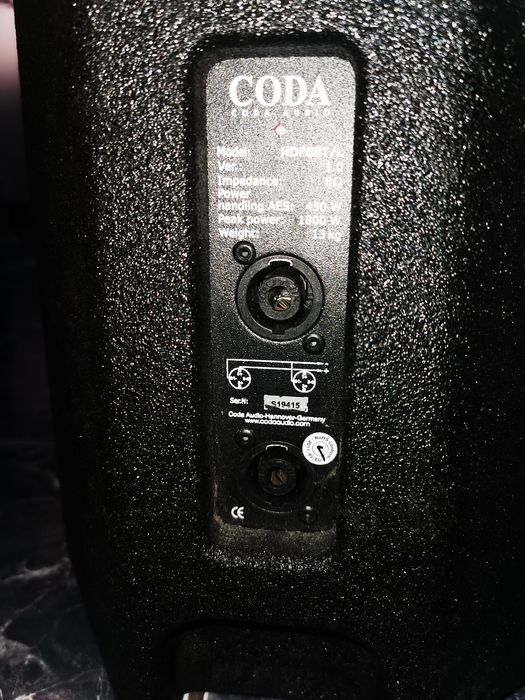 JBL MD100W.Turbosound Tf X152  M-AN. CODA CUE TWO. CODA HOPS8T/L